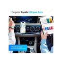 Cargador De Auto SOUL USB + Cable de Carga Rápida Lightning
