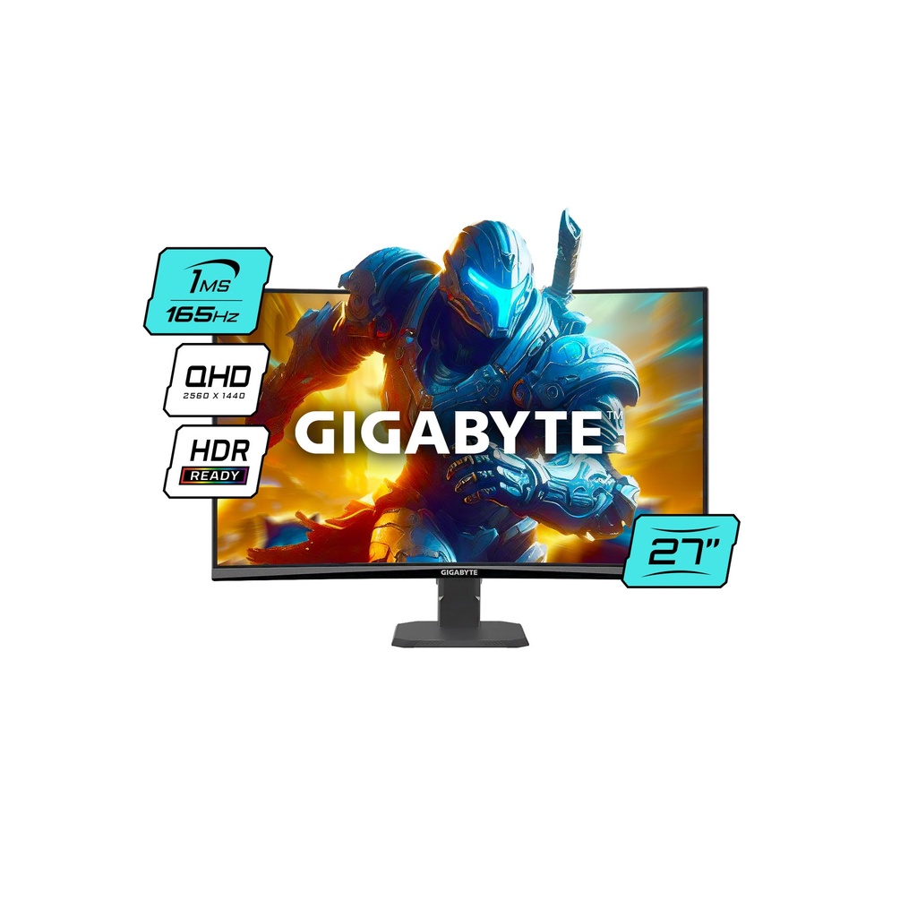 Monitor Gamer Gigabyte Curvo 27 QHD 165Hz 1Ms