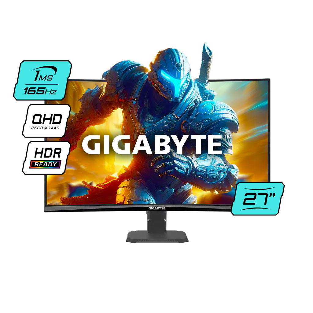 Monitor Gamer Gigabyte Curvo 27 QHD 165Hz 1Ms