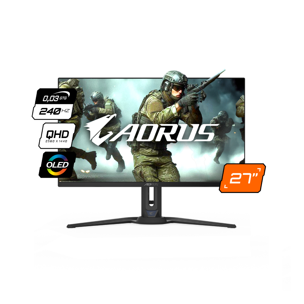 Monitor Gigabyte 27 OLED 360Hz 0,03 Ms GTG FO27Q3 SA1