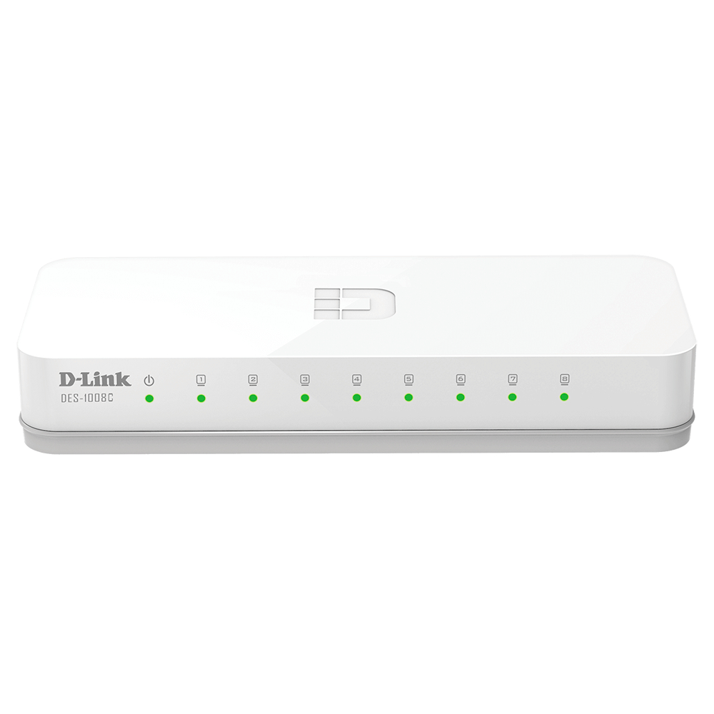 Swtich D-Link DES-1008C Con 8 Puertos 10/100